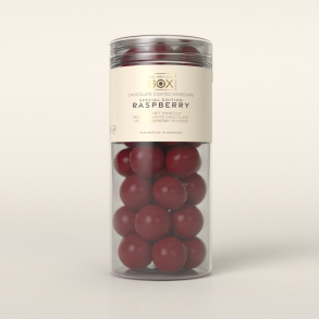 Vingummi med chokolade - Box the original - hindb�r