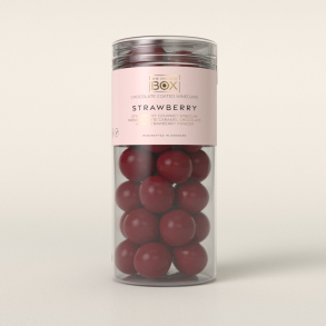Vingummi med chokolade - Box the original - jordb�r