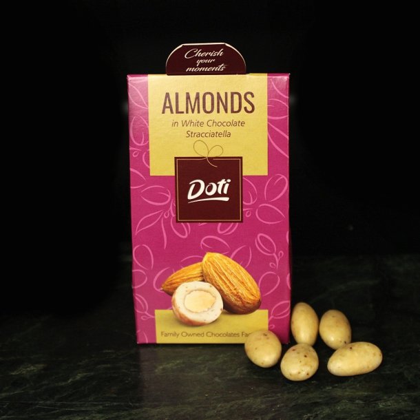 Mandler i hvid chokolade