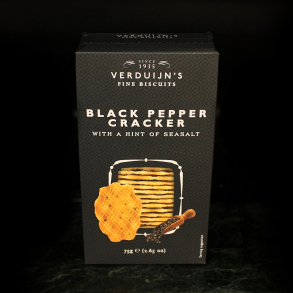 Verduijn's Fine Biscuits - Vaffelkiks - Sort peber