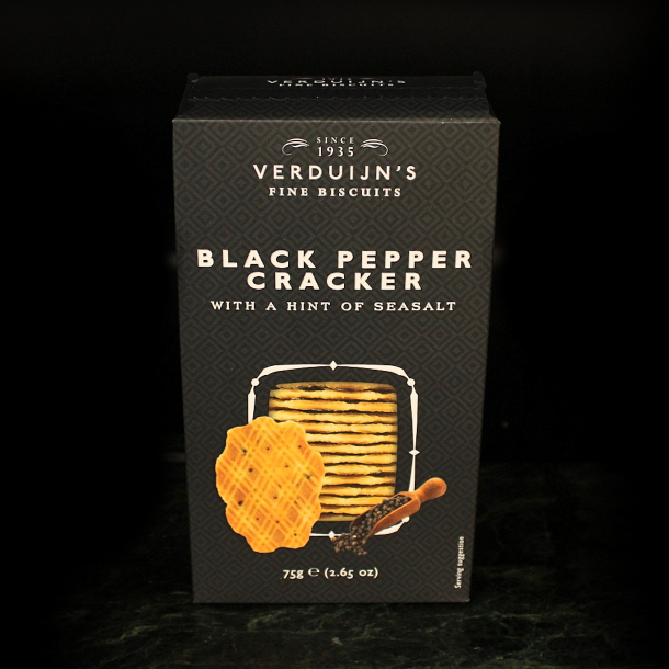 Verduijn's Fine Biscuits - Vaffelkiks - Sort peber
